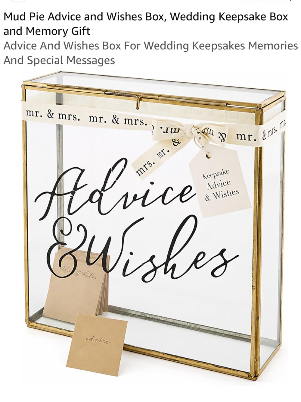 Advice & Wishes Box